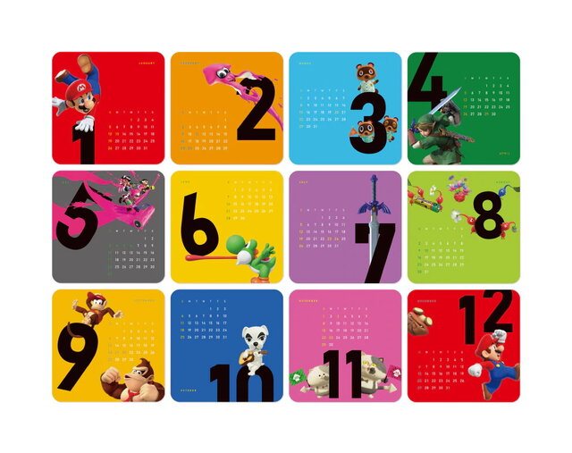 年の毎月を任天堂キャラが彩る 新年に向けた卓上カレンダー ポチ袋がプラチナポイント交換ギフトに登場 インサイド