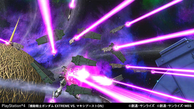 PS4『機動戦士ガンダム EXTREME VS. マキシブーストON』非プレイアブルも合わせ、300以上の機体が登場！  圧巻の“36作品”参戦、最新画像も多数到着