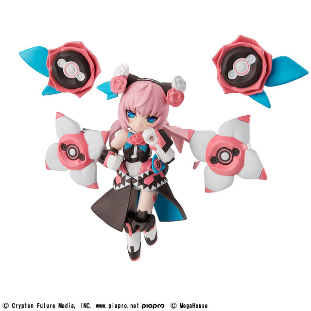 「初音ミク」「鏡音リン」「巡音ルカ」を全高約80mmで立体化！全身10カ所がフル可動、遊び方は無限大