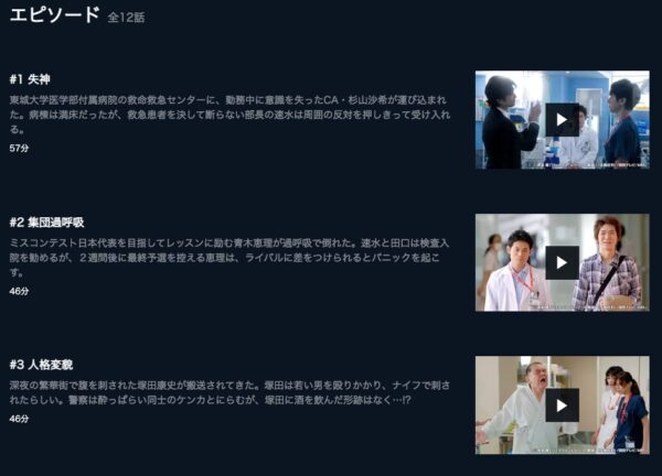 U-NEXT ドラマ チーム・バチスタ2 ジェネラル・ルージュの凱旋 無料動画配信