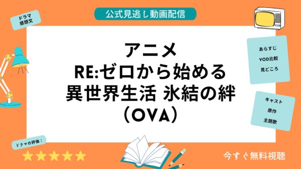 アニメ Re ゼロから始める異世界生活 氷結の絆 Ova 配信動画を全話無料視聴できる動画配信サービス比較 Vod