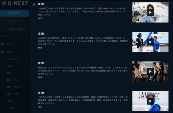 ドラマ 海に降る 無料動画配信