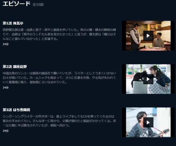 ドラマ 銀座黒猫物語 無料動画配信