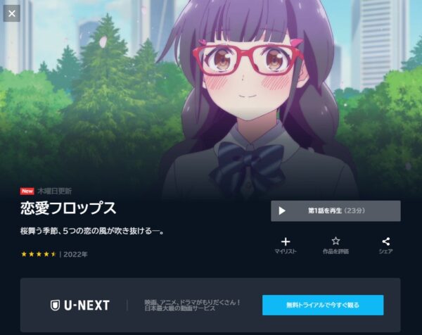 アニメ 恋愛フロップス 動画無料配信