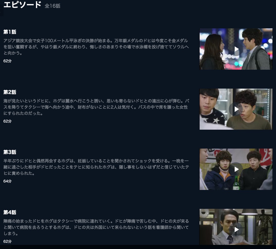 U-NEXT 韓国ドラマ ホグの愛 無料動画配信