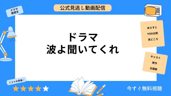 Abema ドラマ　波よ聞いてくれ　アイキャッチ画像