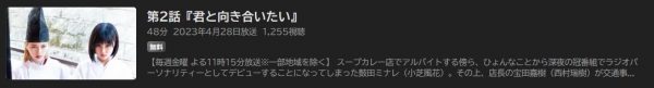 ドラマ 波よ聞いてくれ 2話 無料動画配信