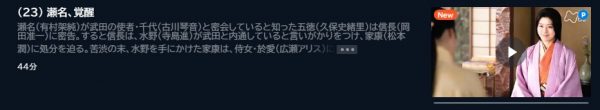 ドラマ どうする家康 23話 無料動画配信