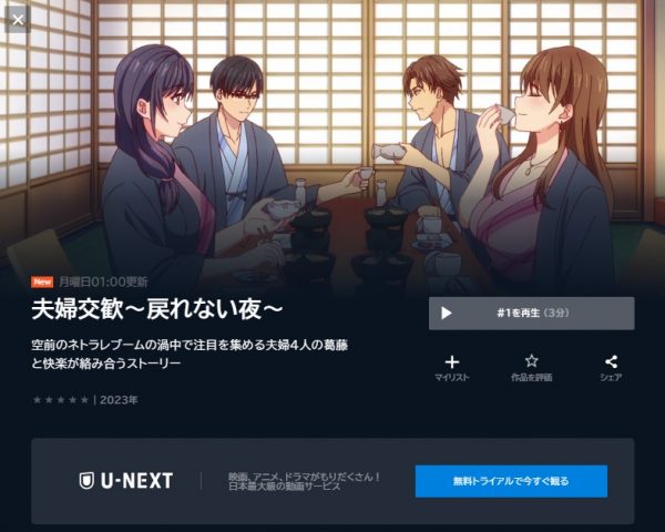 アニメ 夫婦交歓～戻れない夜～ 動画無料配信