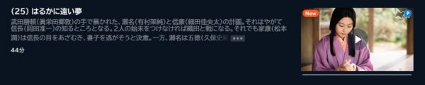 ドラマ どうする家康 25話 無料動画配信