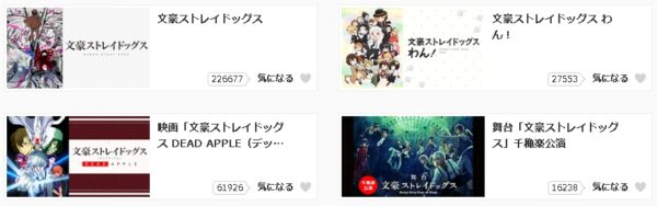 アニメ 文豪ストレイドッグス 第5シーズン（文スト5期） 動画無料配信