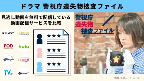 ドラマ 警視庁遺失物捜査ファイル　無料配信動画