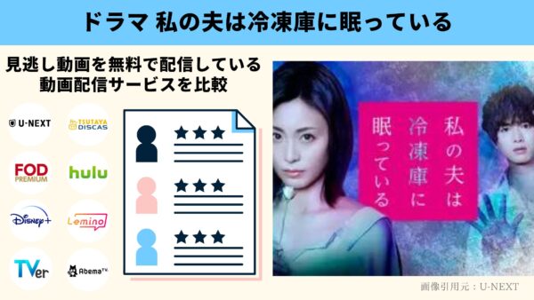 U-NEXT ドラマ 私の夫は冷凍庫に眠っている 無料配信動画