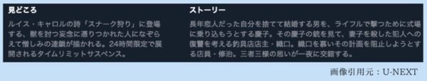 U-NEXT ドラマ スナーク狩り 無料配信動画