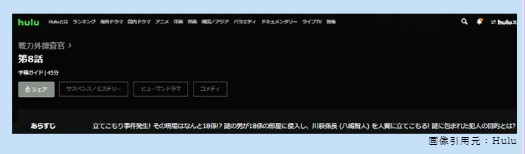 ドラマ　戦力外捜査官　無料動画配信