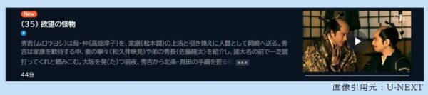 ドラマ どうする家康 35話 無料動画配信
