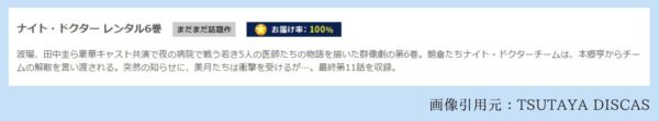 ドラマ ナイトドクター6 無料配信動画 TSUTAYADISCAS