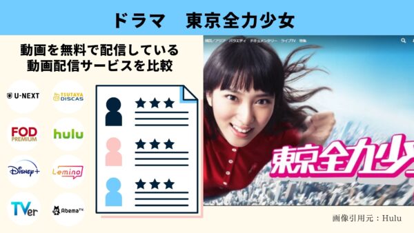 ドラマ　東京全力少女　無料動画配信