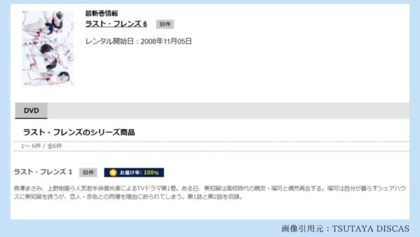 ドラマ ラスト・フレンズ 無料配信動画 TSUTAYADISCAS