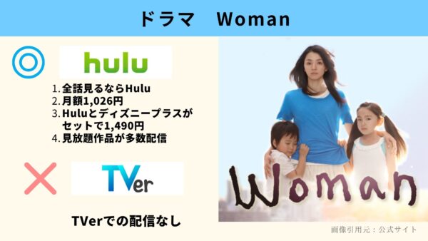 Hulu ドラマ Woman 動画配信