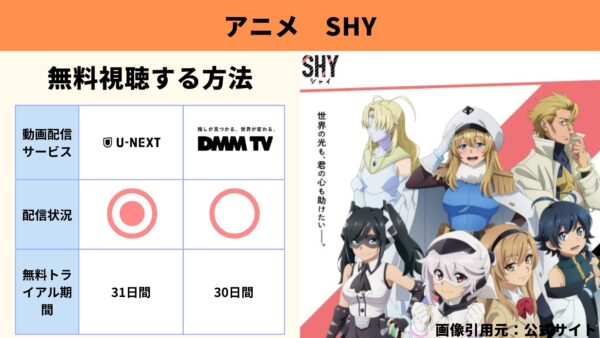 アニメ SHY（シャイ） 動画無料配信