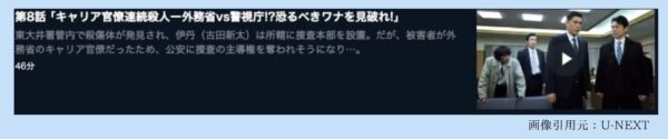 U-NEXT ドラマ 隠蔽捜査 無料配信動画