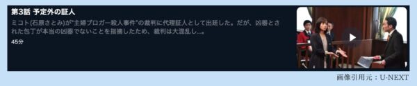 U-NEXT ドラマ　アンナチュラル　無料配信動画