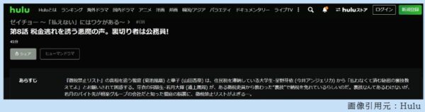ドラマ ゼイチョー 無料動画配信