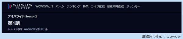 ドラマ アオハライド2 1話 無料動画配信
