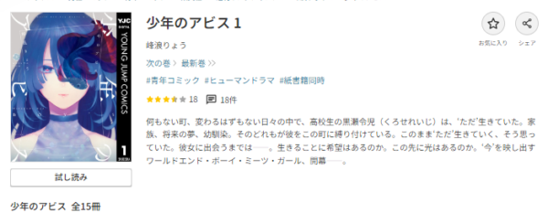 ドラマ　少年のアビス　無料動画配信　原作