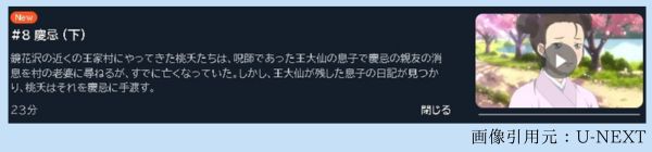 アニメ 百妖譜（ひゃくようふ） 日本語吹替版 8話 動画無料配信