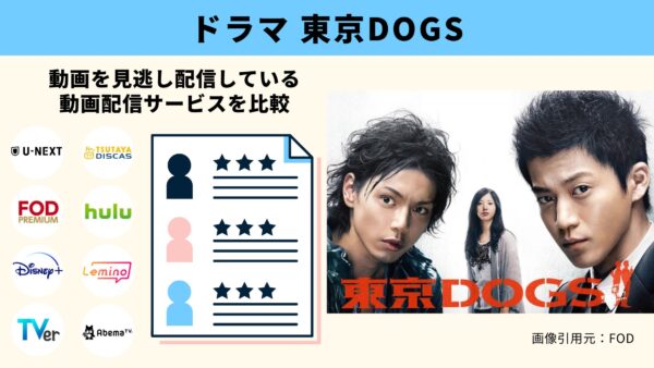 TSUTAYA DISCAS ドラマ 東京DOGS 無料配信動画 DVDレンタル