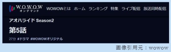 ドラマ アオハライド2 5話 無料動画配信