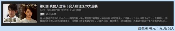 ドラマ グレイトギフト 6話 無料動画配信