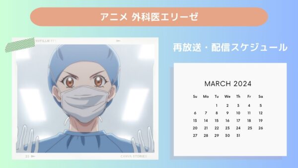 アニメ外科医エリーゼ配信・再放送スケジュール無料視聴