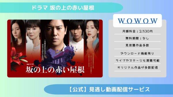 ドラマ坂の上の赤い屋根配信U-NEXT無料視聴