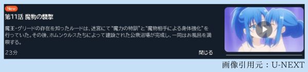 アニメ 最強タンクの迷宮攻略～体力9999のレアスキル持ちタンク、勇者パーティーを追放される～ 11話 動画無料配信