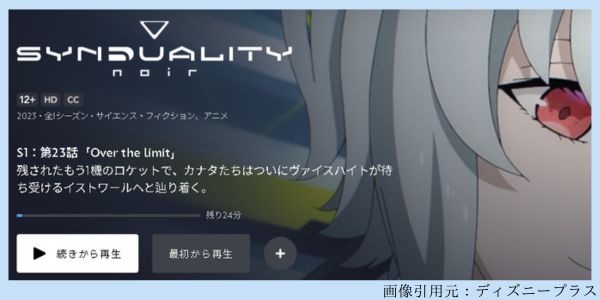 アニメ SYNDUALITY Noir（シンデュアリティノワール） 第2クール 23話 動画配信