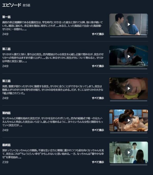 ドラマ ロマンス暴風域　無料動画配信