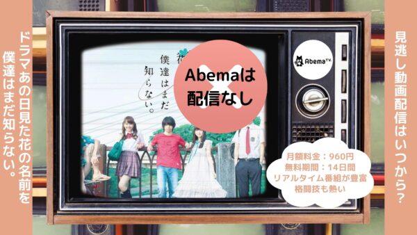 ドラマあの日見た花の名前を僕達はまだ知らない。 Abema 無料視聴