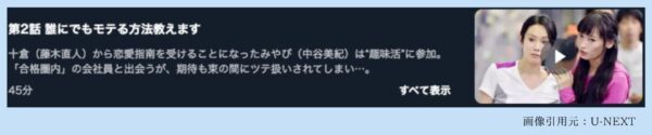 ドラマ私 結婚できないんじゃなくて､しないんです U-NEXT 無料視聴