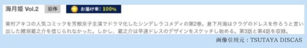 ドラマ海月姫 TSUTAYA DISCAS 無料視聴
