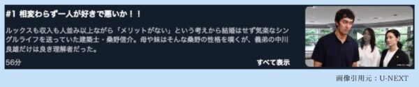 ドラマまだ結婚できない男 U-NEXT 無料視聴