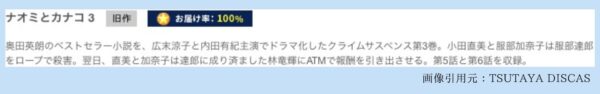 ドラマナオミとカナコ TSUTAYA DISCAS 無料視聴