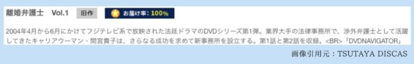 ドラマ離婚弁護士 TSUTAYA DISCAS 無料視聴