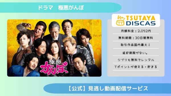 ドラマ極悪がんぼ TSUTAYA DISCAS 無料視聴