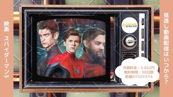 映画　スパイダーマン3配信TSUTAYA DISCAS無料視聴