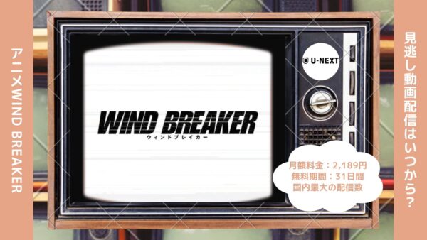アニメWIND BREAKER（ウィンドブレイカー）配信U-NEXT無料視聴
