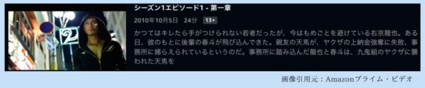 ドラマ クロヒョウ 龍が如く新章 Amazonプライムビデオ（アマプラ） 無料視聴