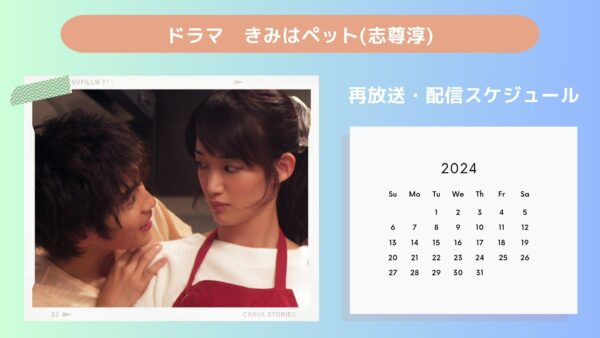 ドラマきみはペット（志尊淳）配信・再放送スケジュール無料視聴